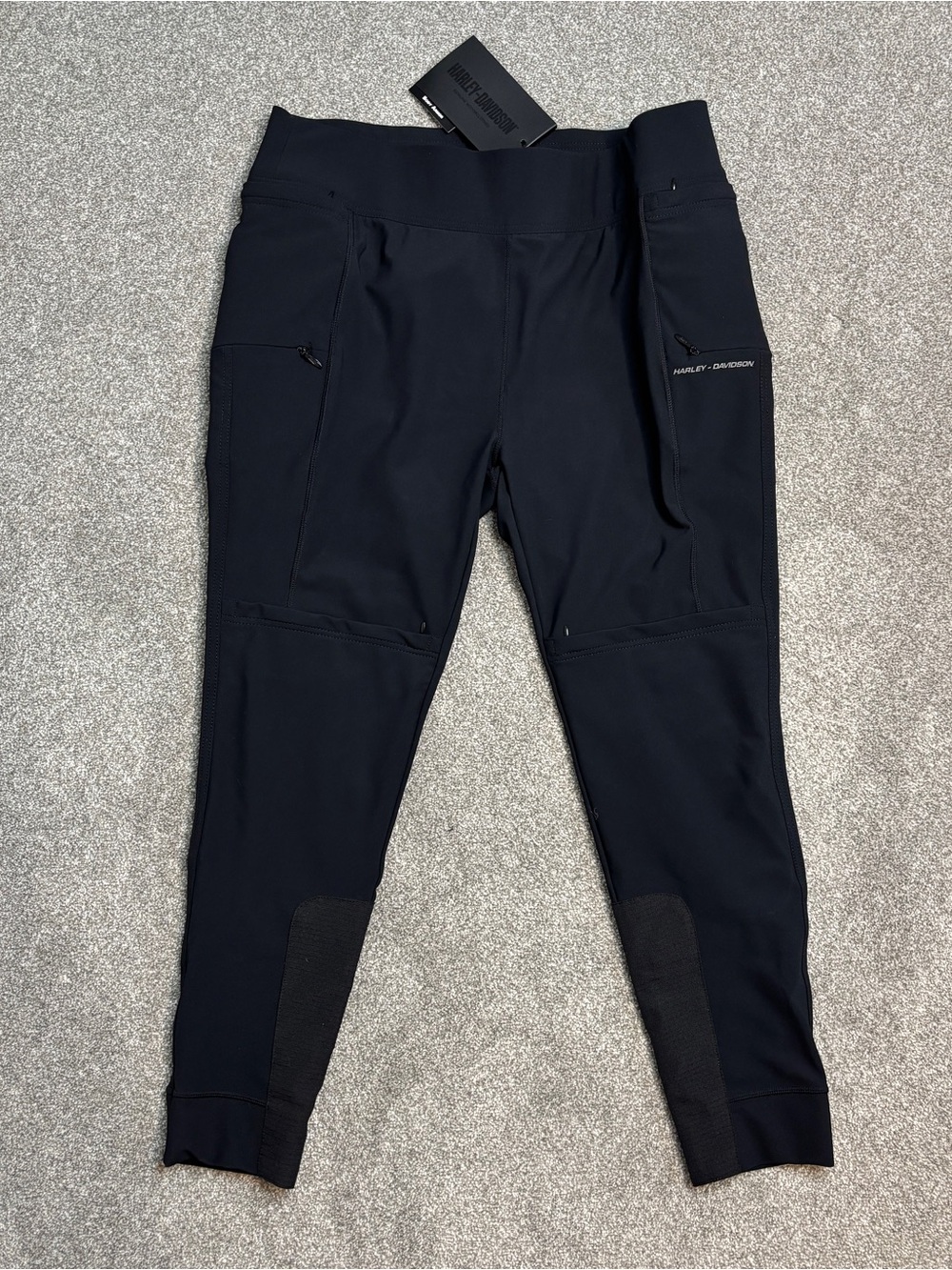NWT Harley-Davidson Black Moto Legging~Body Armor, Heat Resist, Riding, Padded